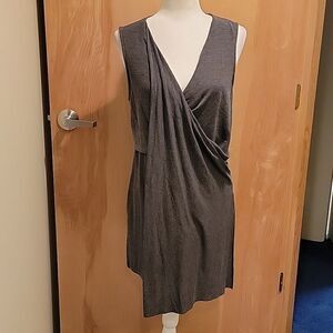 Papillon Grey drape neck sleeveless tunic